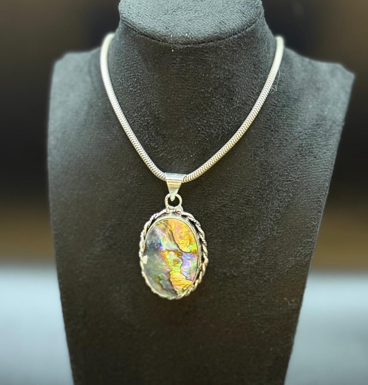 Serene Current Abalone Shell Necklace